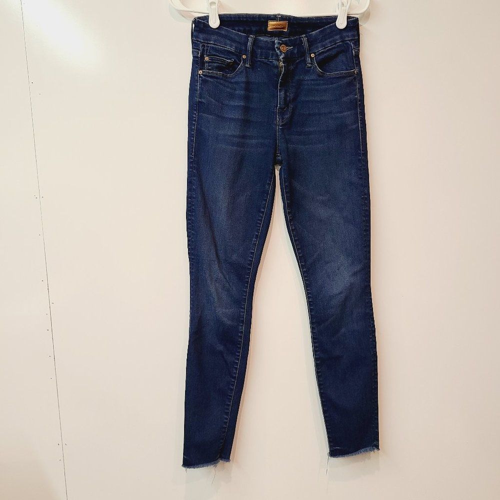 Mother Jeans Looker Ankle Fray Crowd Pleaser Sz 25